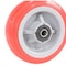 Vestil Polypropylene Wheel 6x2 Red/White WHL-PP-6X2 - alternate 2